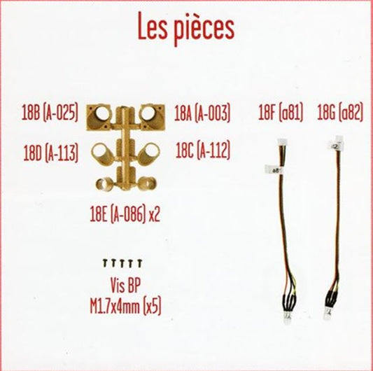 Lot pièces détachées numéro 18 n°18 Je construis la tour Eiffel 1/8 1/8e 1/8ème édition TF1