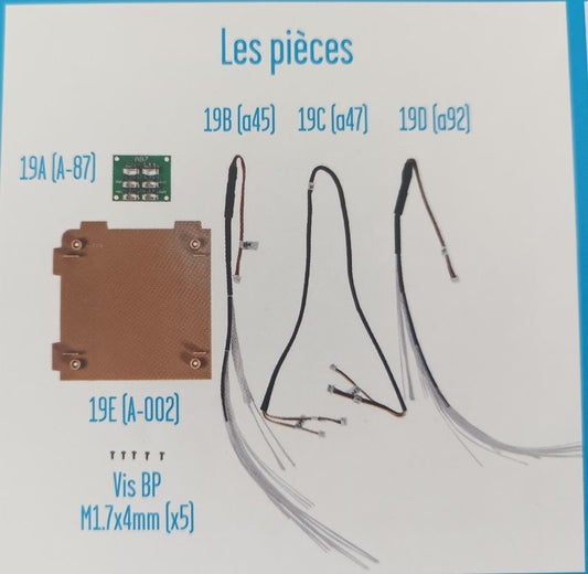 Lot pièces détachées numéro 19 n°19 Je construis la tour Eiffel 1/8 1/8e 1/8ème édition TF1
