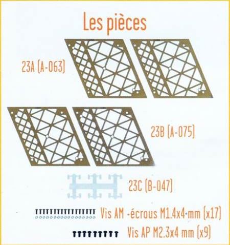 Lot pièces détachées numéro 23 n°23 Je construis la tour Eiffel 1/8 1/8e 1/8ème édition TF1