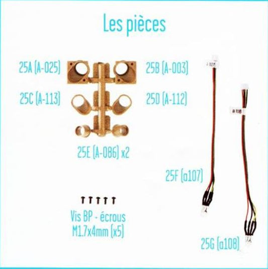 Lot pièces détachées numéro 25 n°25 Je construis la tour Eiffel 1/8 1/8e 1/8ème édition TF1