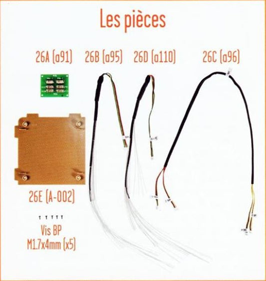 Lot pièces détachées numéro 26 n°26 Je construis la tour Eiffel 1/8 1/8e 1/8ème édition TF1