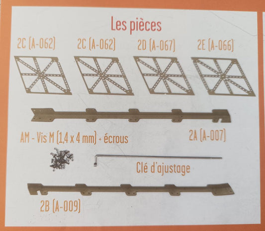 Lot pièces détachées numéro 2 n°2 Je construis la tour Eiffel 1/8 1/8e 1/8ème édition TF1