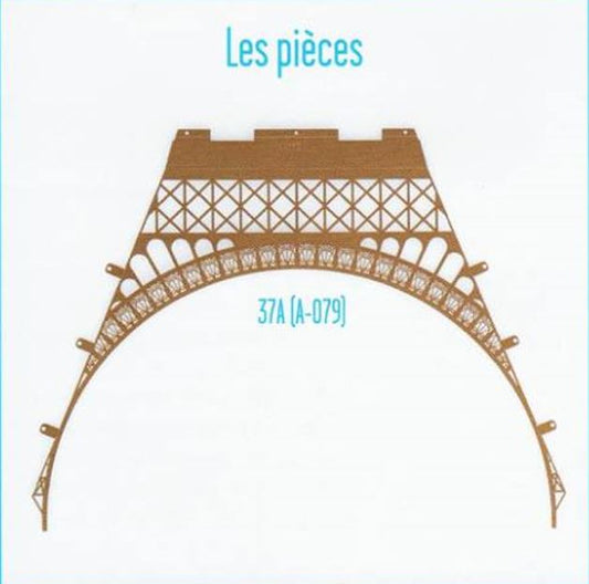 Lot pièces détachées numéro 37 n°37 Je construis la tour Eiffel 1/8 1/8e 1/8ème édition TF1