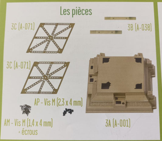 Lot pièces détachées numéro 3 n°3 Je construis la tour Eiffel 1/8 1/8e 1/8ème édition TF1