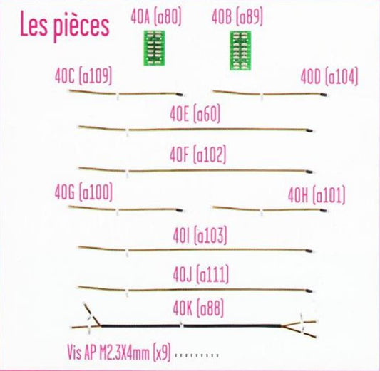 Lot pièces détachées numéro 40 n°40 Je construis la tour Eiffel 1/8 1/8e 1/8ème édition TF1