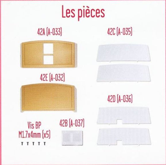 Lot pièces détachées numéro 42 n°42 Je construis la tour Eiffel 1/8 1/8e 1/8ème édition TF1