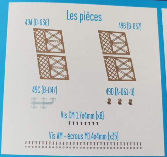Lot pièces détachées numéro 49 n°49 Je construis la tour Eiffel 1/8 1/8e 1/8ème édition TF1