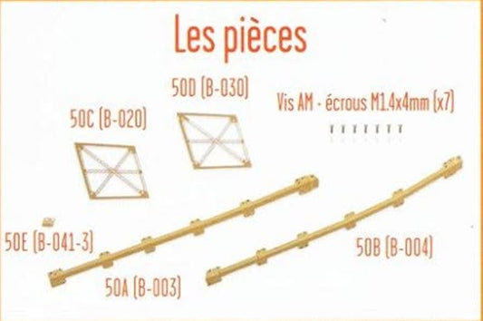 Lot pièces détachées numéro 50 n°50 Je construis la tour Eiffel 1/8 1/8e 1/8ème édition TF1