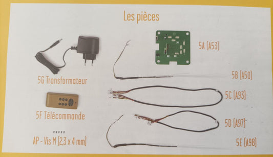 Lot pièces détachées numéro 5 n°5 Je construis la tour Eiffel 1/8 1/8e 1/8ème édition TF1