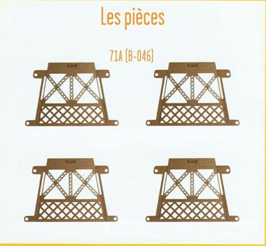 Lot pièces détachées numéro 71 n°71 Je construis la tour Eiffel 1/8 1/8e 1/8ème édition TF1