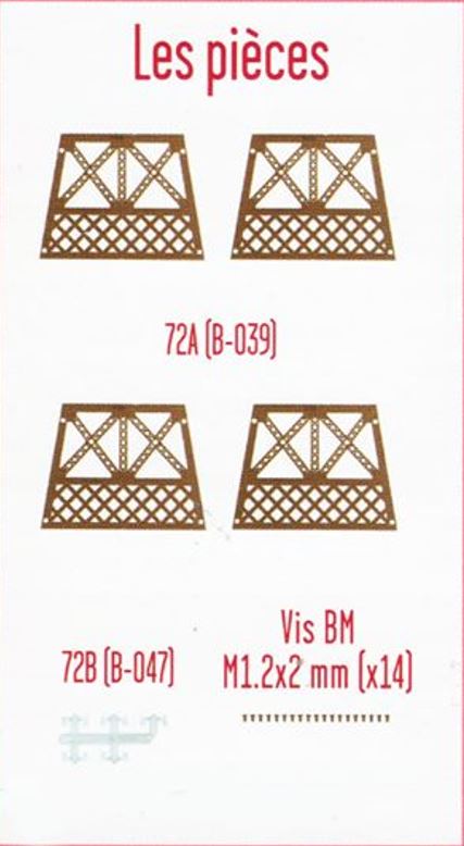 Lot pièces détachées numéro 72 n°72 Je construis la tour Eiffel 1/8 1/8e 1/8ème édition TF1