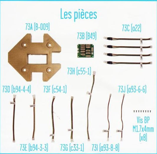 Lot pièces détachées numéro 73 n°73 Je construis la tour Eiffel 1/8 1/8e 1/8ème édition TF1