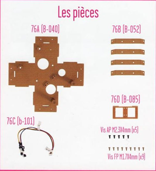 Lot pièces détachées numéro 76 n°76 Je construis la tour Eiffel 1/8 1/8e 1/8ème édition TF1