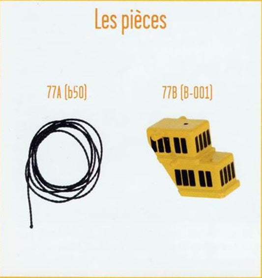 Lot pièces détachées numéro 77 n°77 Je construis la tour Eiffel 1/8 1/8e 1/8ème édition TF1