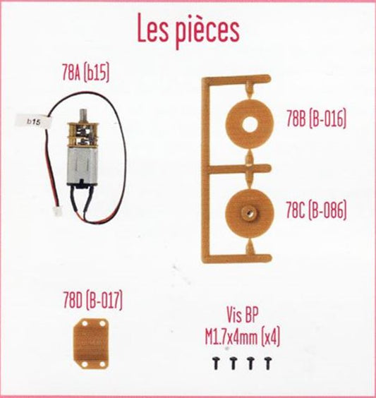 Lot pièces détachées numéro 78 n°78 Je construis la tour Eiffel 1/8 1/8e 1/8ème édition TF1