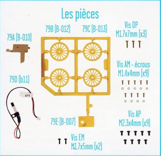Lot pièces détachées numéro 79 n°79 Je construis la tour Eiffel 1/8 1/8e 1/8ème édition TF1