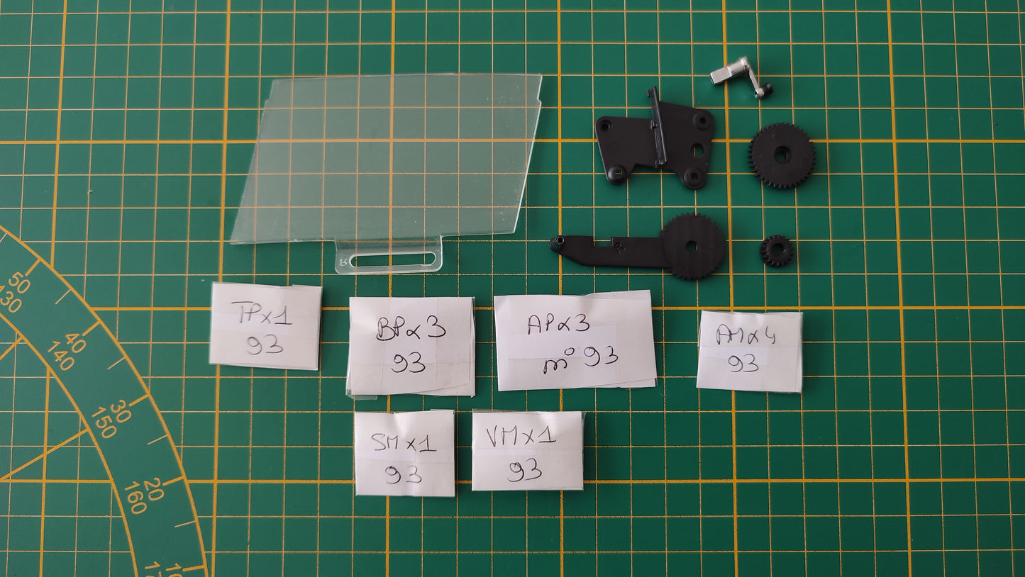 Lot pièces détachées numéro 93 n°93 Dodge Charger R/T Fast & Furious 1/8 1/8e 1/8ème Altaya #E05