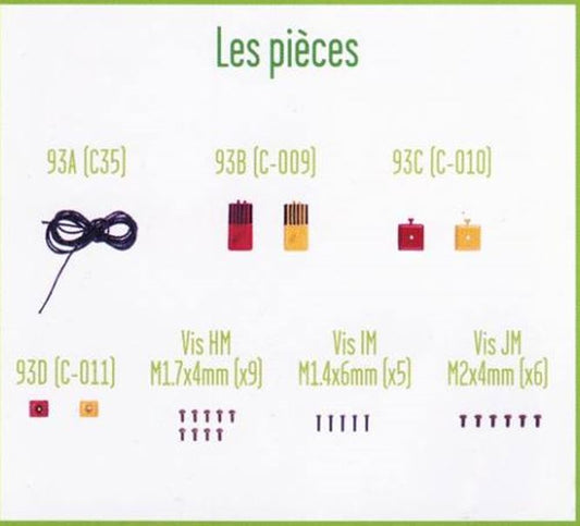 Lot pièces détachées numéro 93 n°93 Je construis la tour Eiffel 1/8 1/8e 1/8ème édition TF1