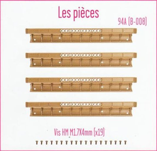 Lot pièces détachées numéro 94 n°94 Je construis la tour Eiffel 1/8 1/8e 1/8ème édition TF1