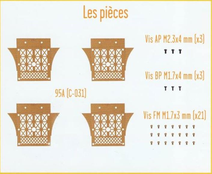 Lot pièces détachées numéro 95 n°95 Je construis la tour Eiffel 1/8 1/8e 1/8ème édition TF1