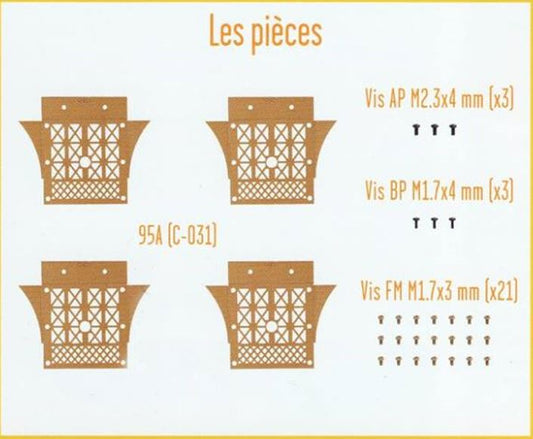 Lot pièces détachées numéro 95 n°95 Je construis la tour Eiffel 1/8 1/8e 1/8ème édition TF1