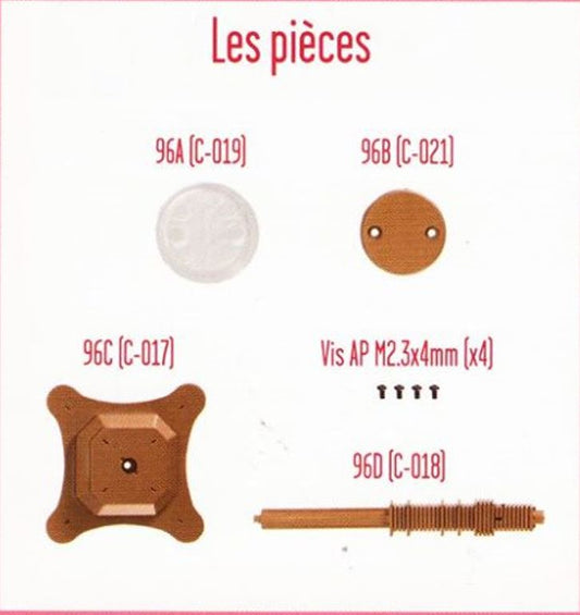 Lot pièces détachées numéro 96 n°96 Je construis la tour Eiffel 1/8 1/8e 1/8ème édition TF1