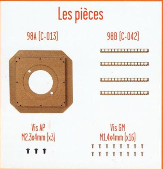 Lot pièces détachées numéro 98 n°98 Je construis la tour Eiffel 1/8 1/8e 1/8ème édition TF1