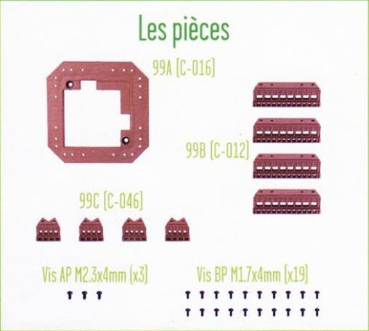 Lot pièces détachées numéro 99 n°99 Je construis la tour Eiffel 1/8 1/8e 1/8ème édition TF1
