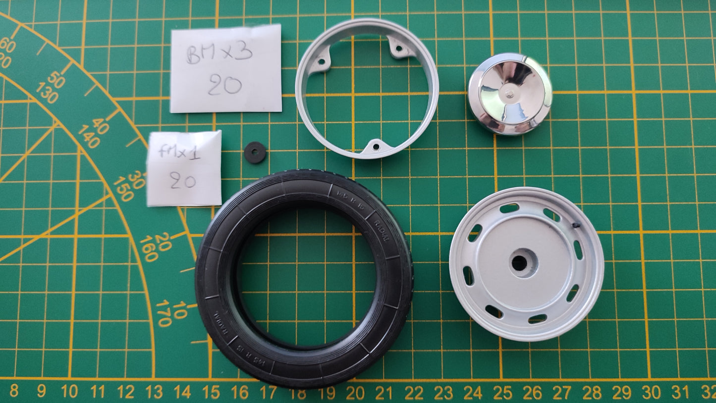 Lot pièces du fascicule n°20 pièce détachée Renault R8 Gordini 1/8 1/8ème Eaglemoss collections #D08