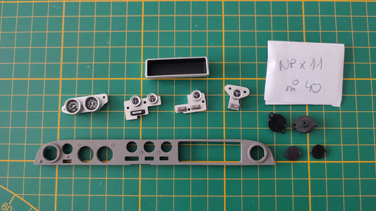 Lot pièces du fascicule n°40 pièce détachée Renault R8 Gordini 1/8 1/8ème Eaglemoss collections #D61