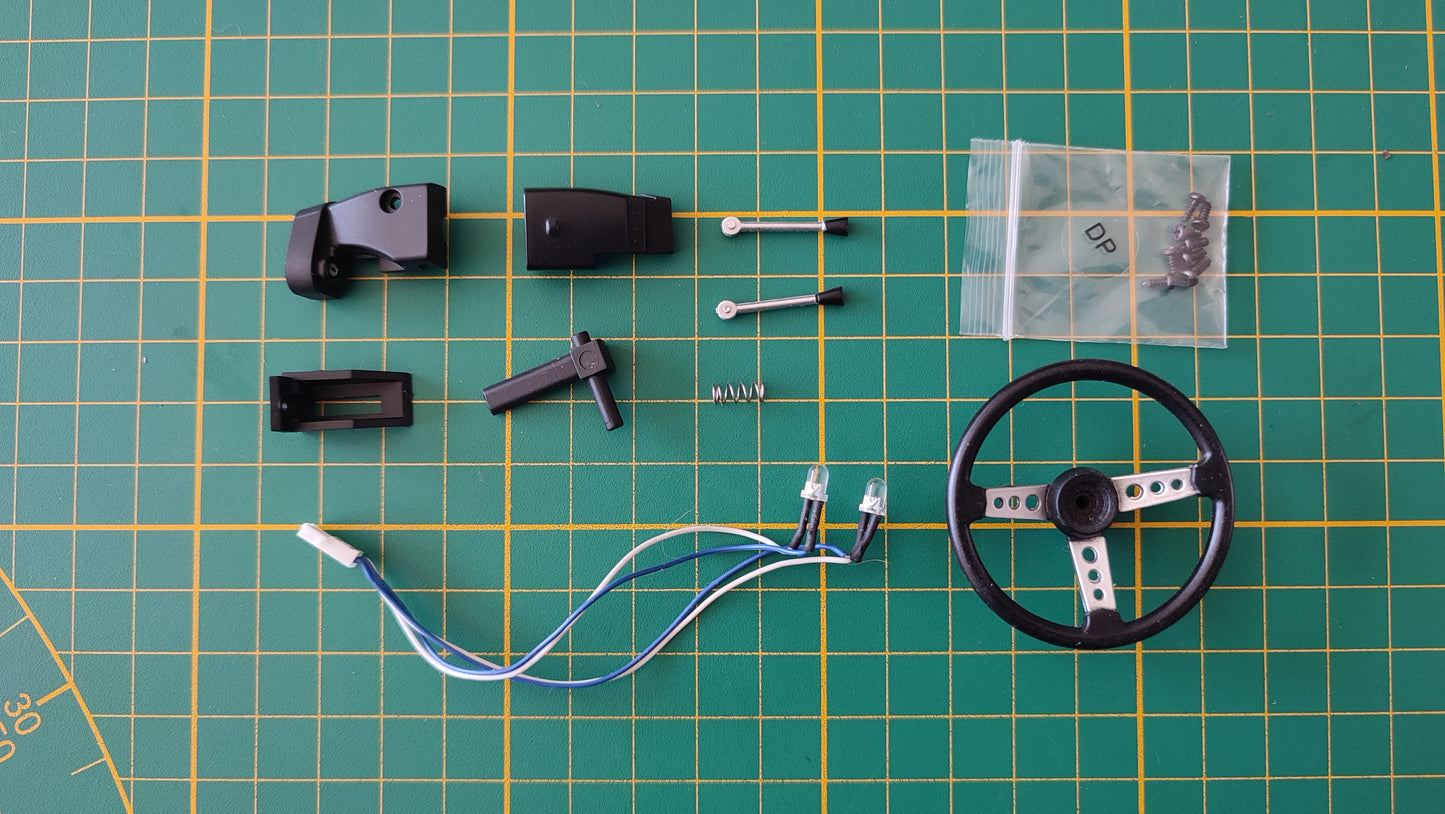 Lot pièces du fascicule n°45 pièce détachée Renault R8 Gordini 1/8 1/8ème Eaglemoss collections #D61