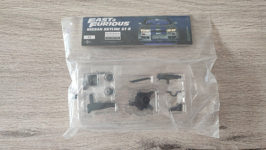 Lot pièces du fascicule numéro 12 n°12 pièce détachée Nissan Skyline GT-R R34 Fast & Furious de Brian O'Conner 1/8 1/8e 1/8ème Altaya #D82