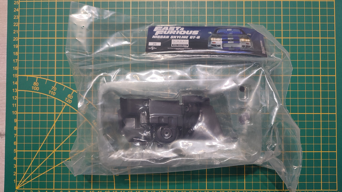 Lot pièces du fascicule numéro 20 n°20 pièce détachée Nissan Skyline GT-R R34 Fast & Furious de Brian O'Conner 1/8 1/8e 1/8ème Altaya #E78