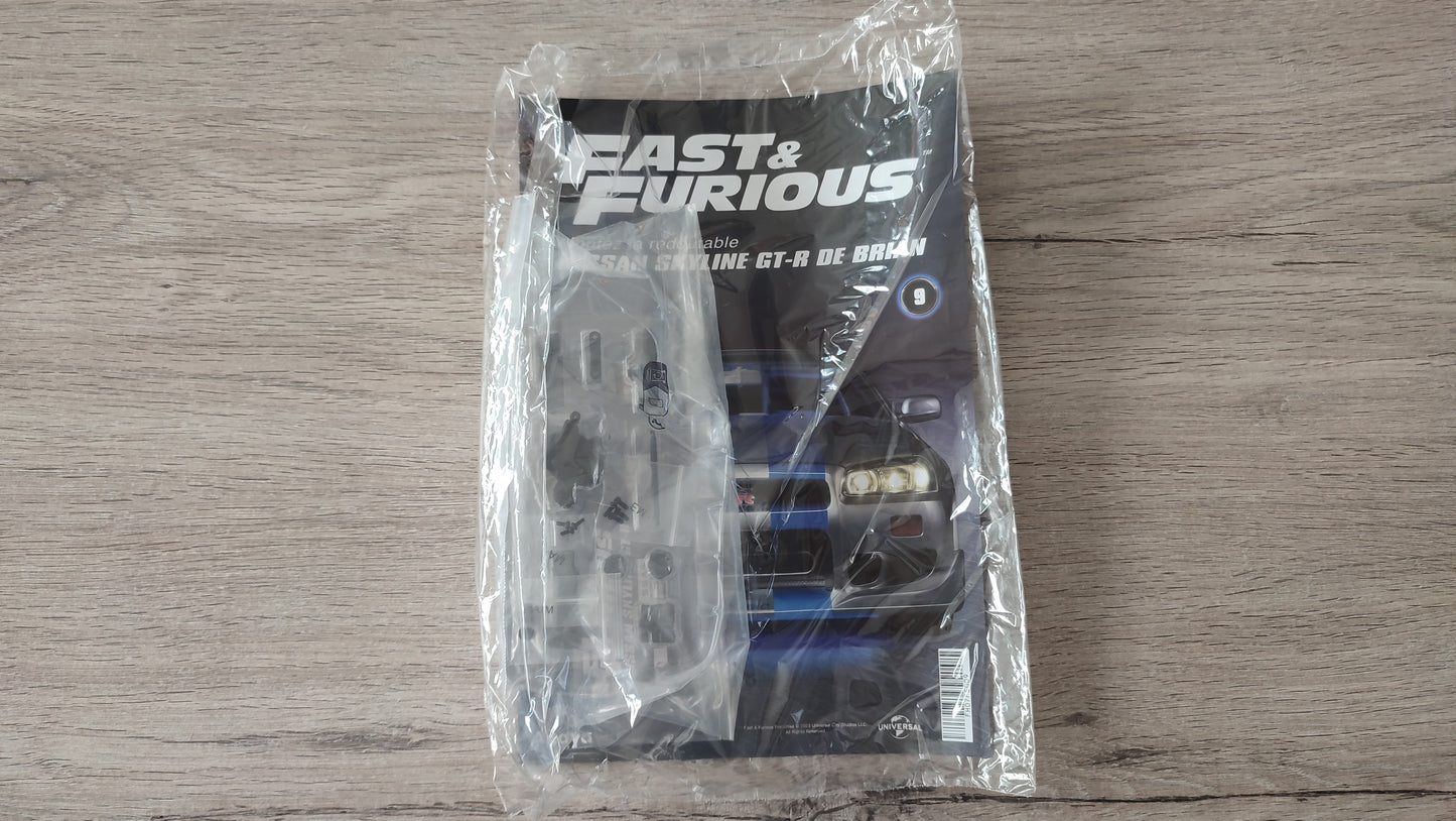 Lot pièces du fascicule numéro 9 n°9 pièce détachée Nissan Skyline GT-R R34 Fast & Furious de Brian O'Conner 1/8 1/8e 1/8ème Altaya #D82