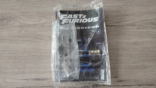 Lot pièces du fascicule numéro 9 n°9 pièce détachée Nissan Skyline GT-R R34 Fast & Furious de Brian O'Conner 1/8 1/8e 1/8ème Altaya #D82