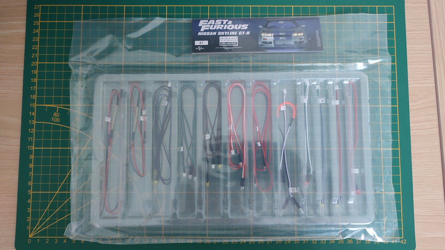 Lot pièces numéro 47 n° 47 Nissan Skyline GT-R R34 Fast & Furious de Brian O'Conner 1/8 1/8e 1/8ème Altaya #E67