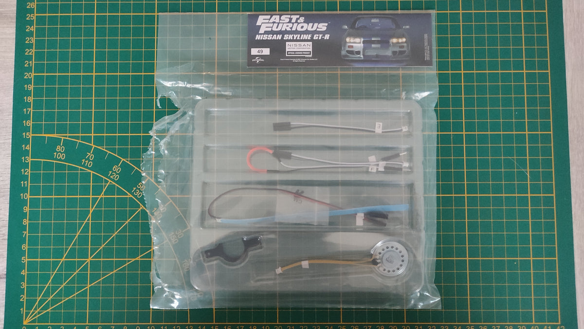 Lot pièces numéro 49 n° 49 Nissan Skyline GT-R R34 Fast & Furious de Brian O'Conner 1/8 1/8e 1/8ème Altaya #E78