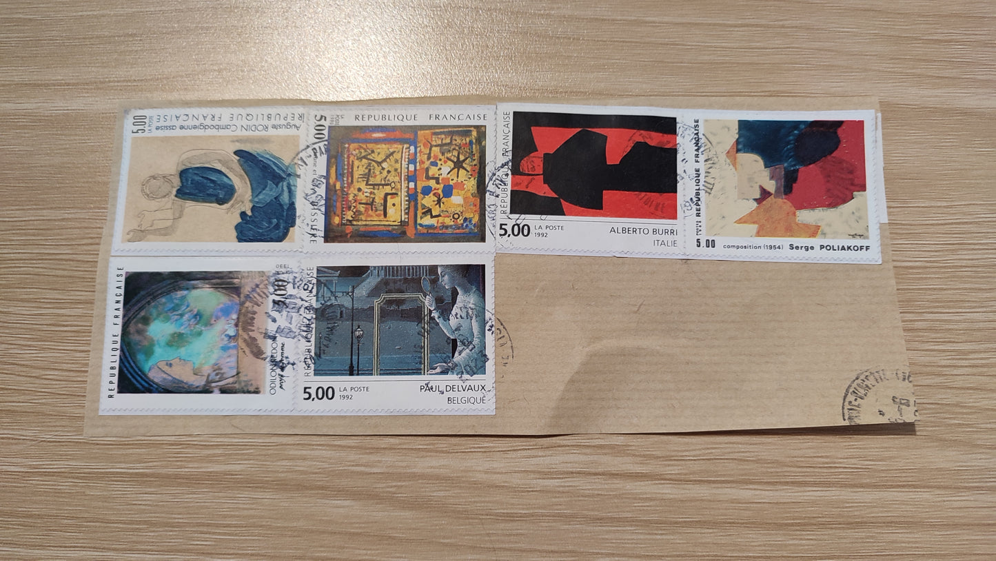 Lot plaquette de timbre n°2 Timbre oblitéré dans l'état #C22