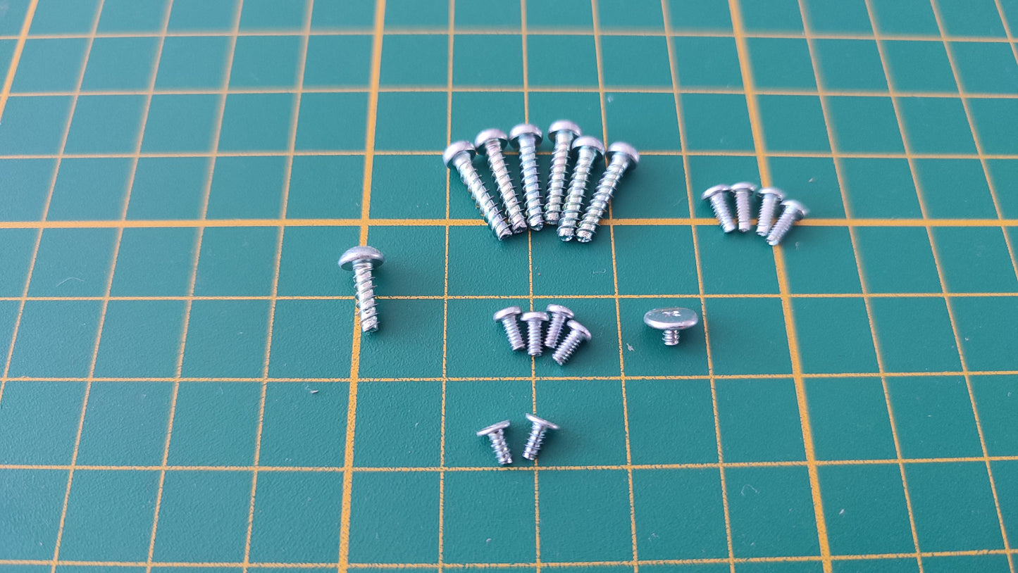 Lot visserie x18 pièce détachée console de jeux Sony Playstation 2 Ps2 slim SCPH-75004 #E17