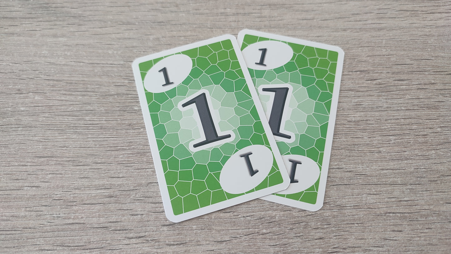 Lot x2 Carte numéro 1 n°1 pièce détachée Skyjo jeu de société #E15