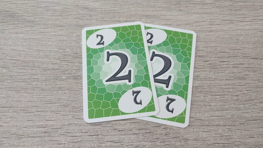 Lot x2 Carte numéro 2 n°2 pièce détachée Skyjo jeu de société #E15