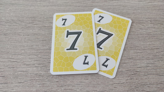 Lot x2 carte numéro 7 n°7 pièce détachée Skyjo jeu de société #E15