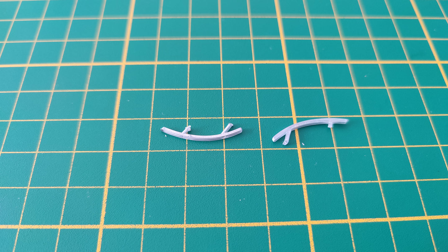 Lot x2 clignotants arrière pièce détachée miniature Jada Toys Dodge Viper SRT10 2008 1/24 1/24e 1/24ème #E24