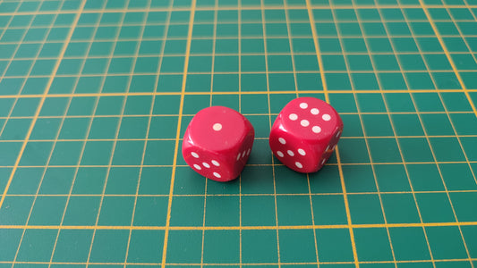 Lot x2 dé en l'état Cluedo miro-meccano pièce détachée jeu de société #E26