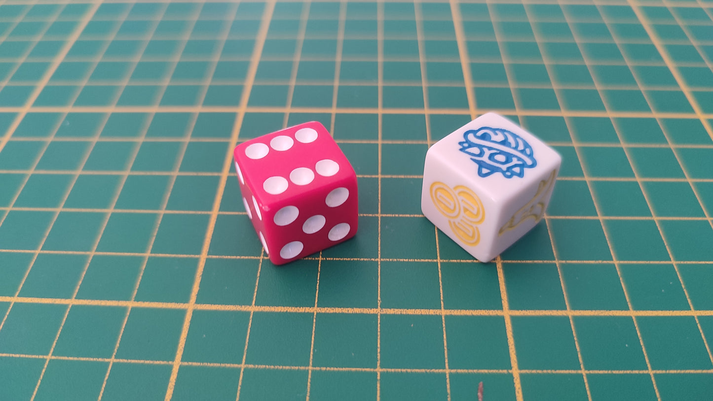 Lot x2 dé pièce détachée jeu de société Monopoly Gamer Mario Kart Hasbro #E82