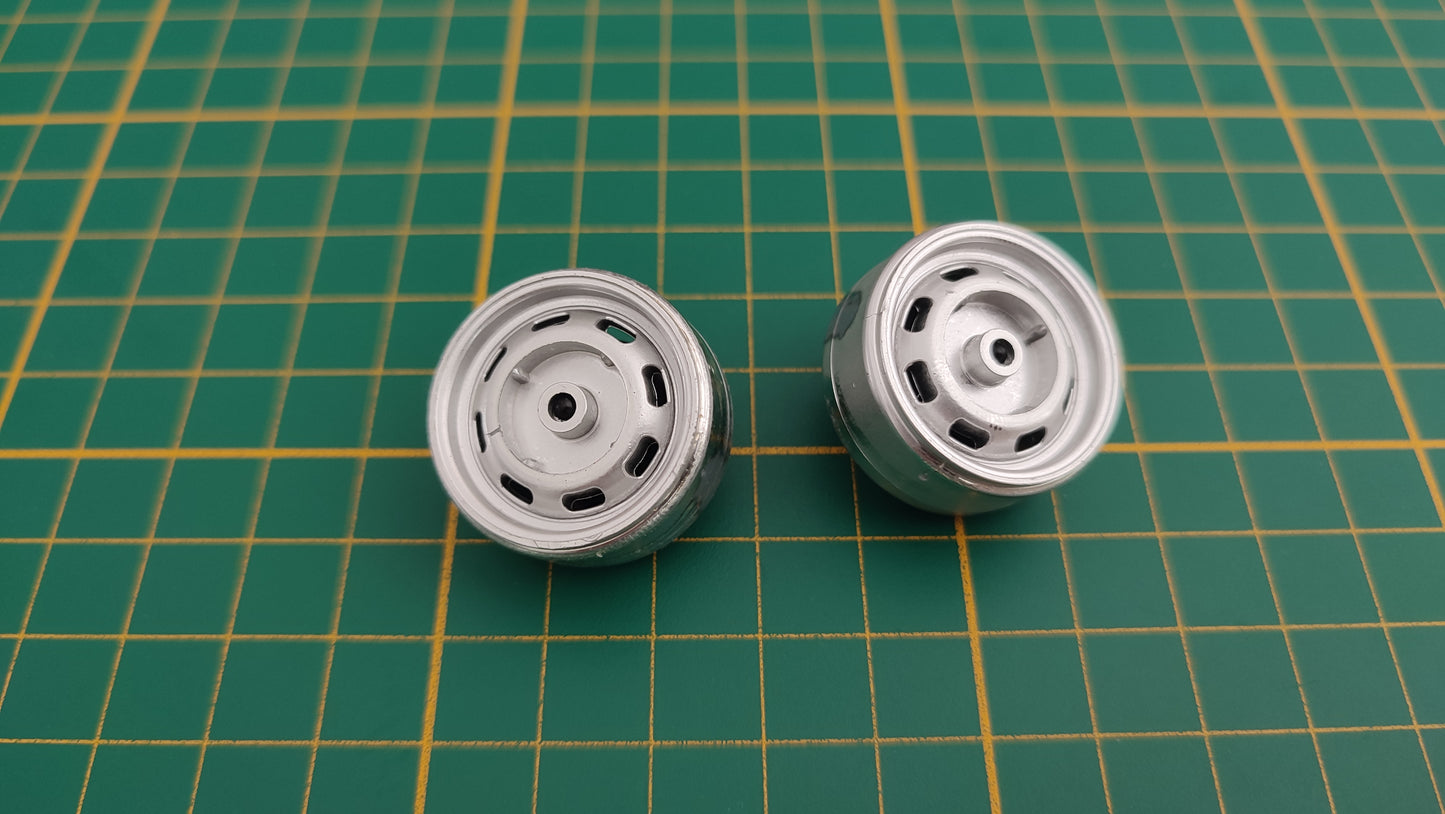 Lot x2 jantes avant avec axes pièce détachée miniature Bburago Burago Mercedes-benz 300 sl cabriolet 1/18 1/18e 1/18ème #E04