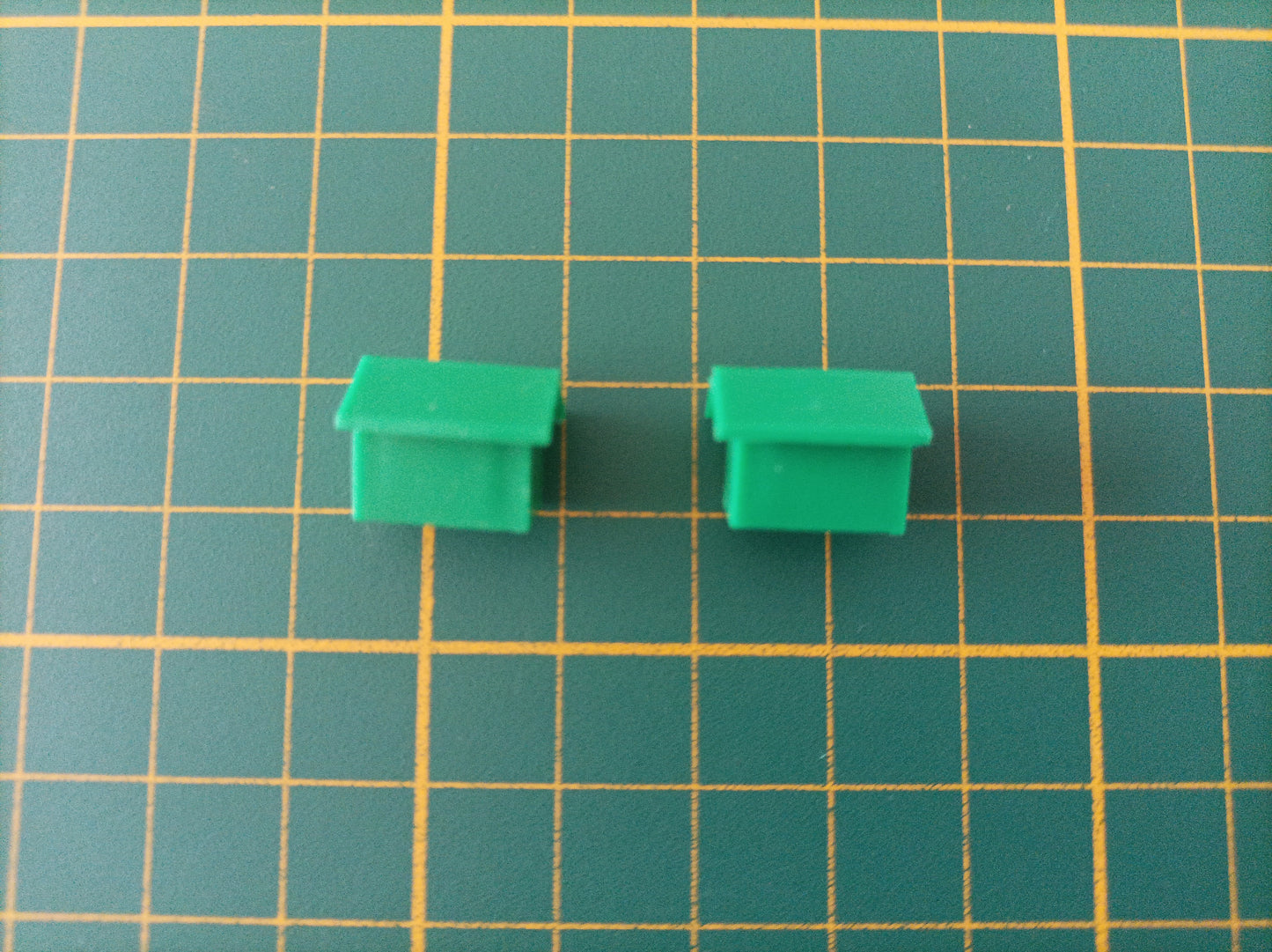 Lot x2 maison verte pièce détachée jeu de société Monopoly Miro Meccano #E40