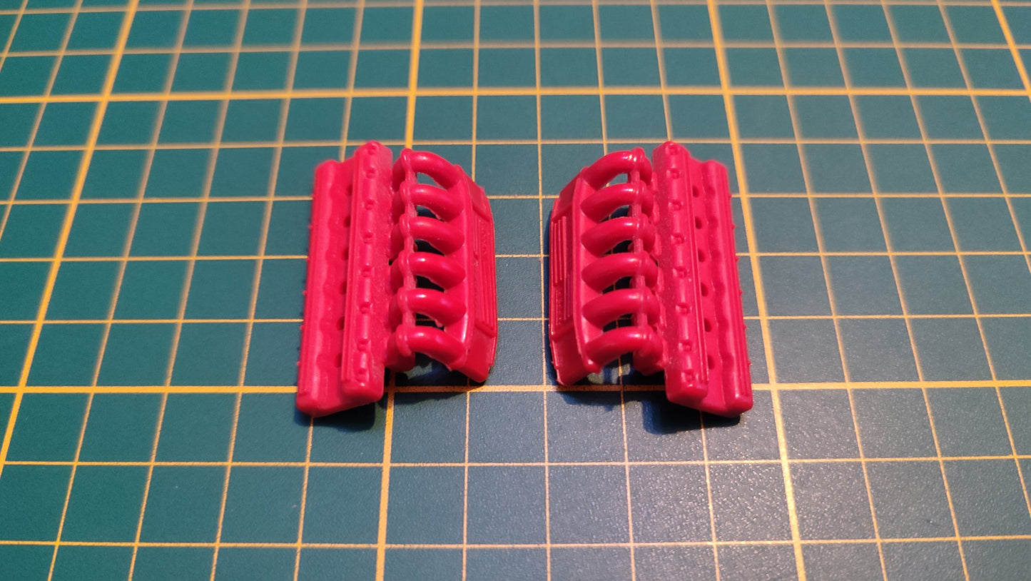 Lot x2 partie moteur pièce détachée miniature Bburago burago Ferrari Testarossa 1984 1/18 1/18e 1/18ème #C42