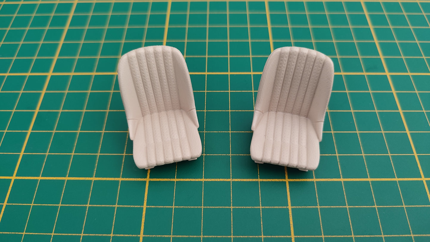 Lot x2 sièges pièce détachée miniature Bburago Burago Mercedes-benz 300 sl cabriolet 1/18 1/18e 1/18ème #E04