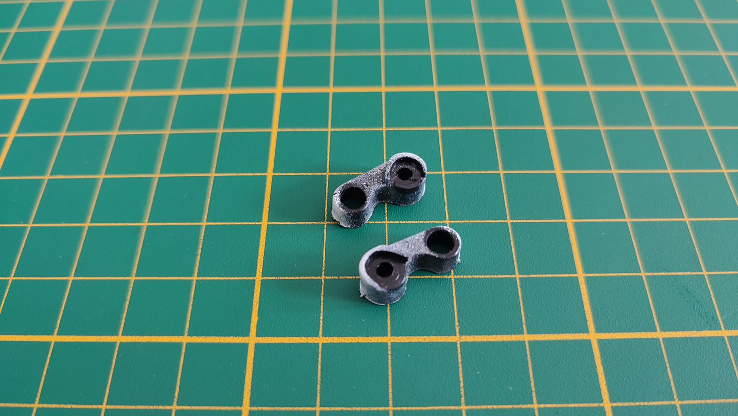 Lot x2 supports fixation porte pièce détachée miniature Jouef evolution Ferrari 330 P4 1/18 1/18e 1/18ème #C84